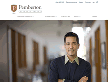 Tablet Screenshot of pemberton.com